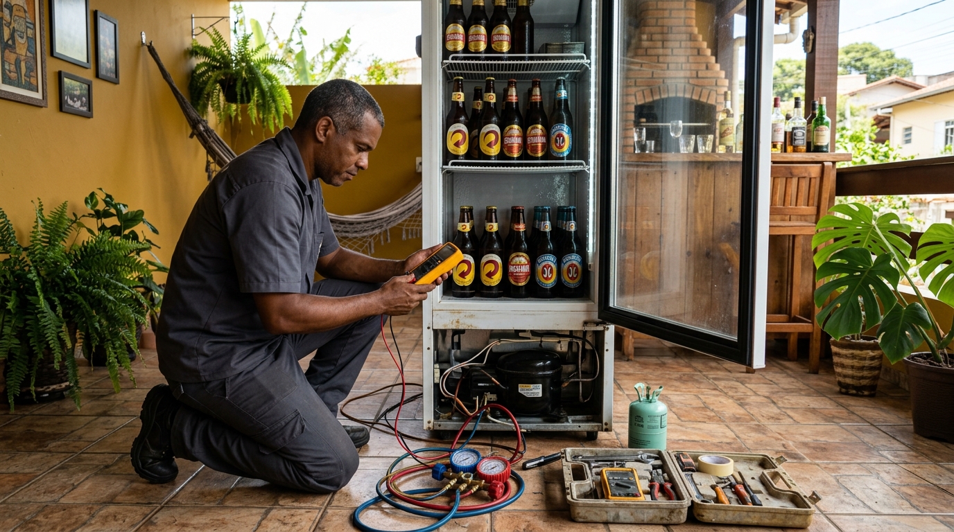 Conserto de placa eletrônica de cervejeira em Franca‑SP